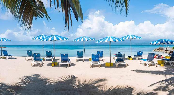 Plage privée de l'hôtel Canella Beach Martinique