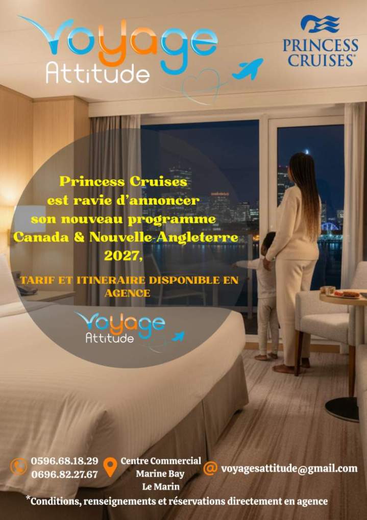 Programme de croisières 2027 Martinique